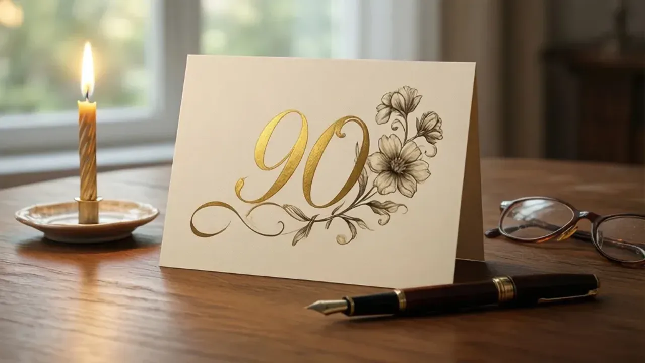57 herzliche Geburtstagsgrüße zum 90. Geburtstag für Ihre Karte